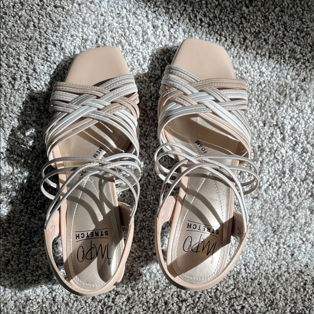 Impo Beige Strappy Sandals